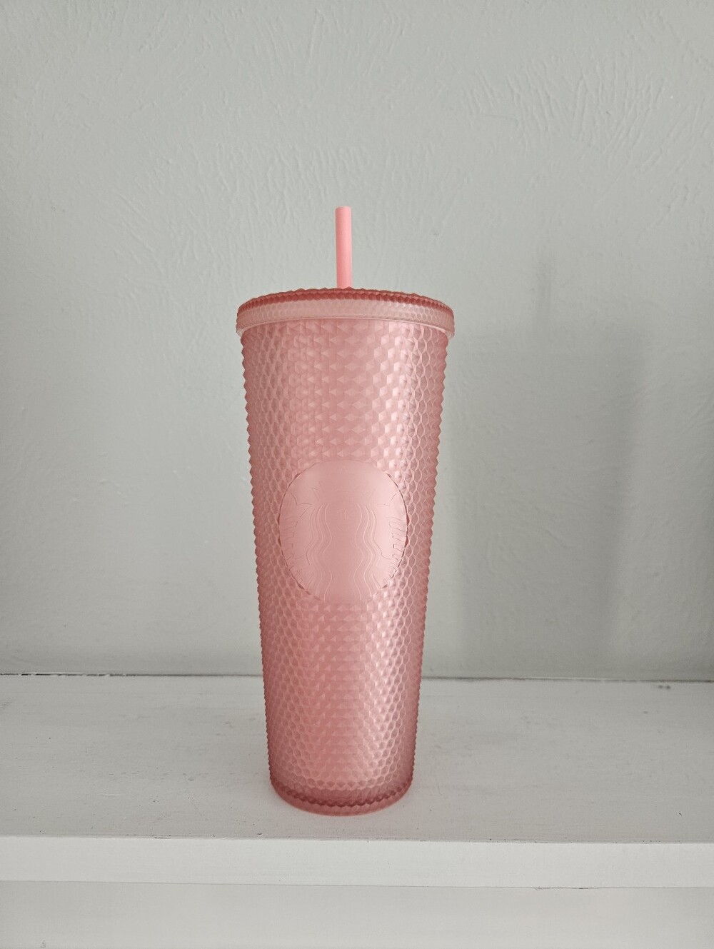 NWOT Starbucks Valentines 2022 Soft Touch Pink Studded Tumbler- Venti 24 Ounces